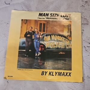 🌟3/$25🌟 Vintage Klymaxx "Man Size Love" 7-inch 45 RPM vinyl record on the MCA